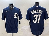 Men's Detroit Tigers #31 Riley Greene Navy Cool Base Stitched Jersey,baseball caps,new era cap wholesale,wholesale hats